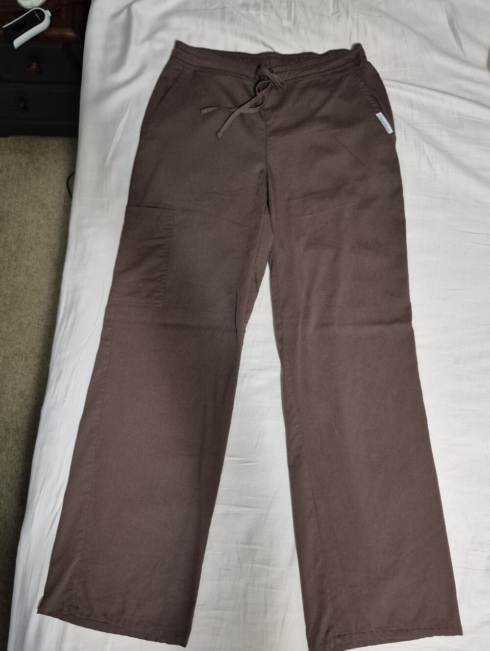 Cherokee Brown Drawstring Scrub Pants